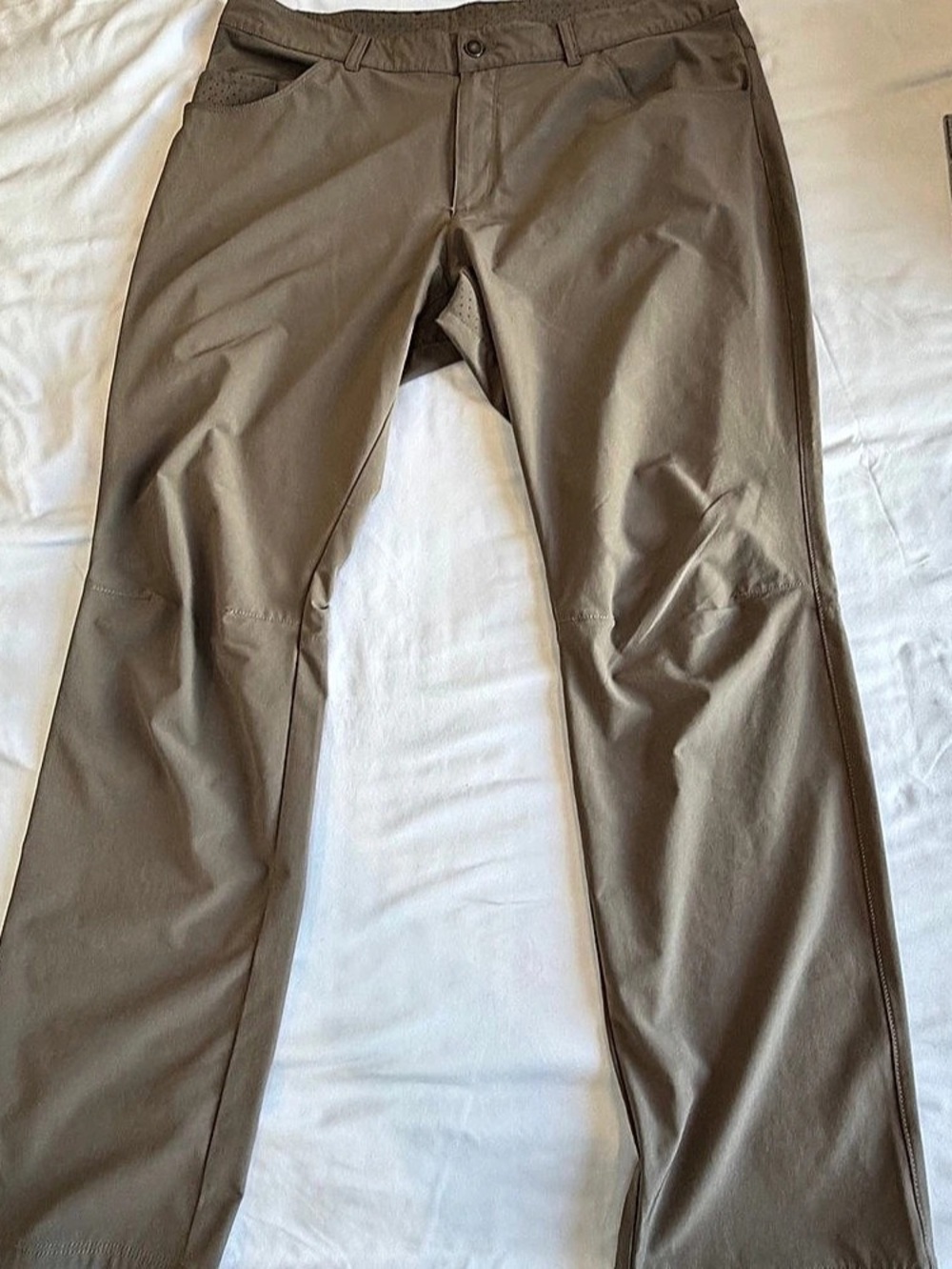 Columbia Mens 38x32 Omni-Shield Hiking Pants Tan Khaki Outdoor Fishing 1191